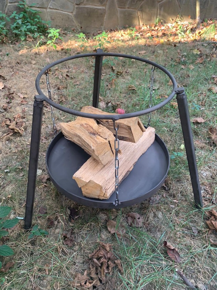 Тренога с очагом для сковородки 50см