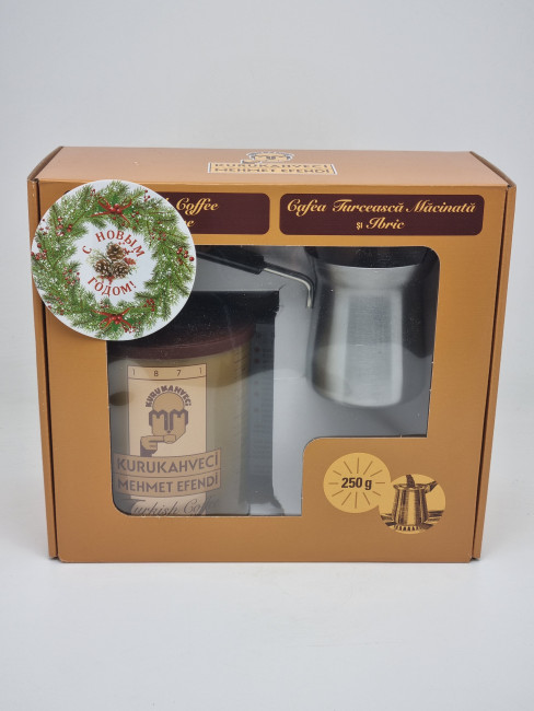 Подарочный набор " Mehmet Efendi" турка и кофе 250гр с новым годом