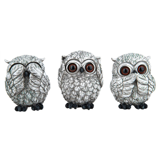 Набор трех сов 10*8см