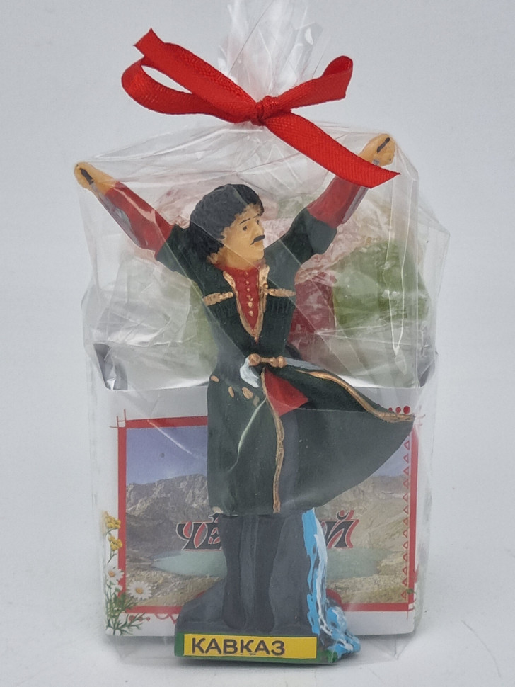 Чай черный ручной сбор 35гр +лукум 50гр Архыз с магнитом