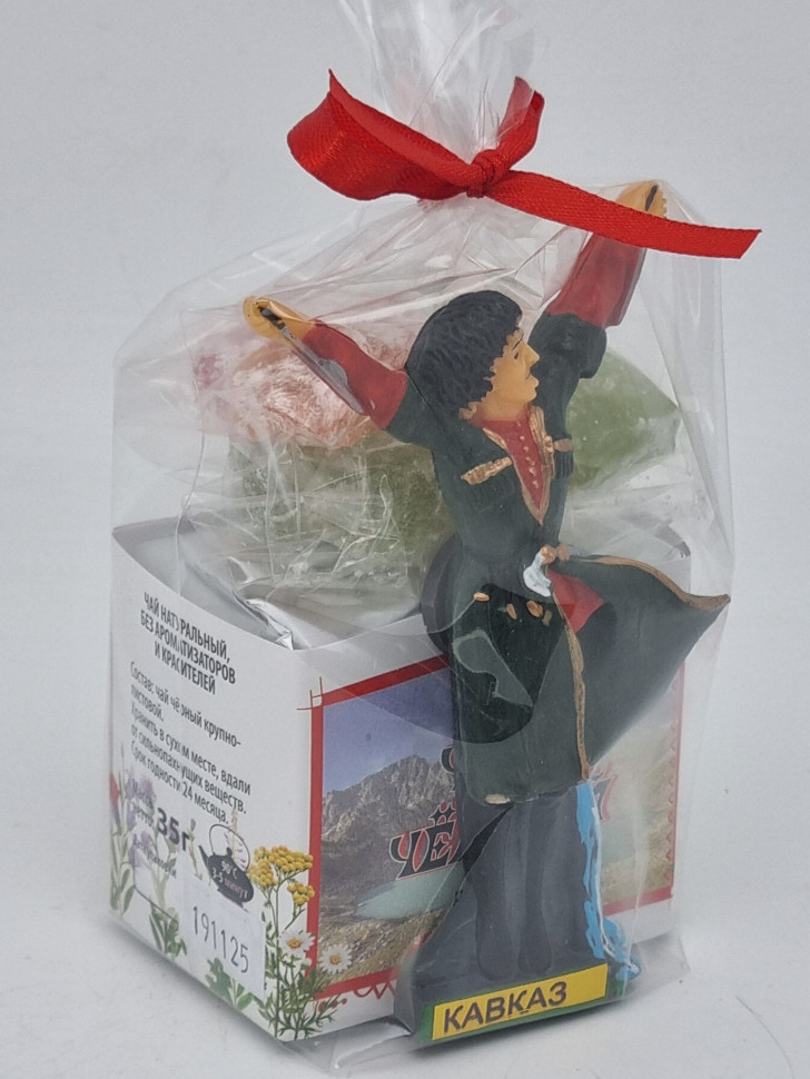 Чай черный ручной сбор 35гр +лукум 50гр Архыз с магнитом