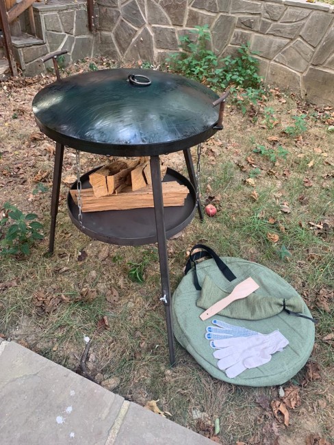 Сковорода из диска бороны комплект №1 50см Сковорода из диска бороны комплект №1 50см