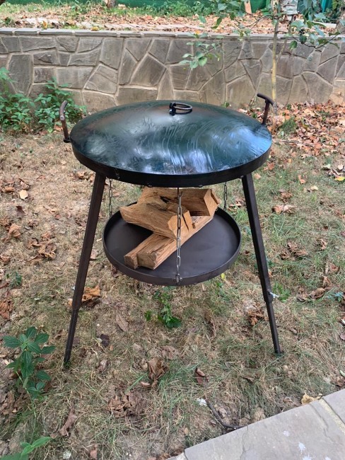 Сковорода из диска бороны комплект №1 50см Сковорода из диска бороны комплект №1 50см