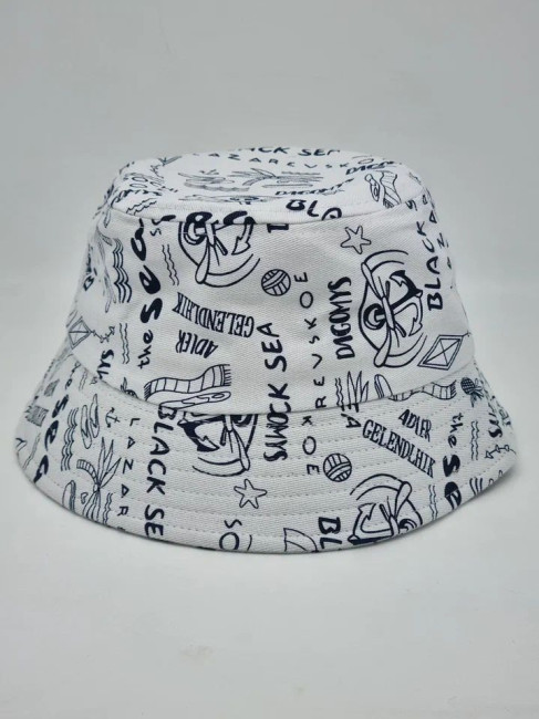 Панама в ассортименте 200 белая якорь