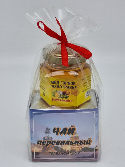 Краснополянский чай "Перевальный" 40гр +мед 50гр Санкт-Петербург