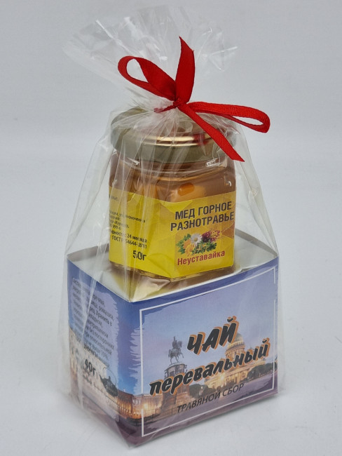 Краснополянский чай "Перевальный" 40гр +мед 50гр Санкт-Петербург