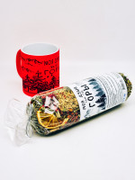 Чай Краснополянский "Имбирный для иммунитета" в кружке неон "Моя душа,там где горы" красная 300мл