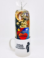 Подарочный набор начальнику краснополянский чай "Букет здоровья" 100гр в кружке 300мл