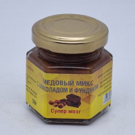 Мед микс шоколад и фундук "Супермозг" 50гр Мед микс шоколад и фундук "Супермозг" 50гр