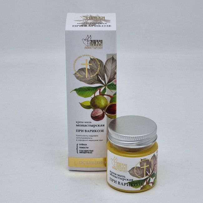Крем-мазь монастырская "При Варикозе" 40мл Крем-мазь монастырская "При Варикозе" 40мл