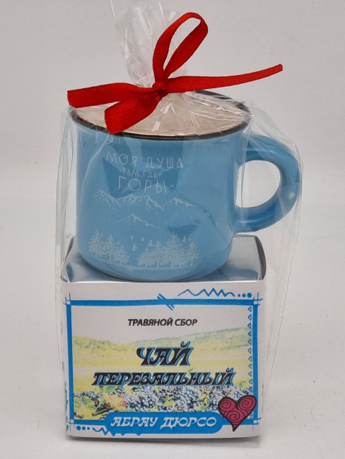 Краснополянский чай "Перевальный" 40гр + кружка мини Абрау-Дюрсо