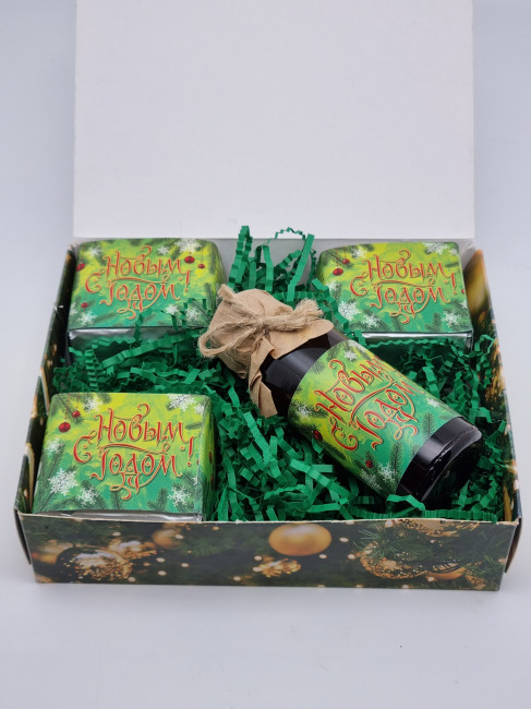 Набор 559 Праздничный чай 3 вида и бальзам для иммунитета с новым годом Набор 559 Праздничный чай 3 вида и бальзам для иммунитета с новым годом