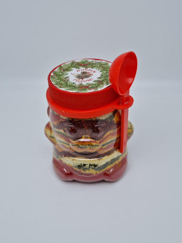 Смесь специй Мишка большой с ложкой 600гр с новым годом