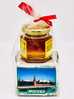 Чай зеленый ручной сбор 40гр +мед 50гр Москва