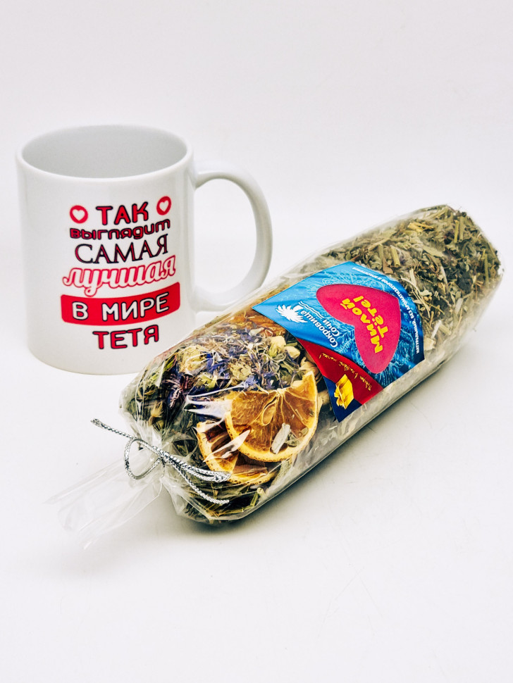 Подарочный набор тете краснополянский чай "Букет здоровья" 100гр в кружке 300мл