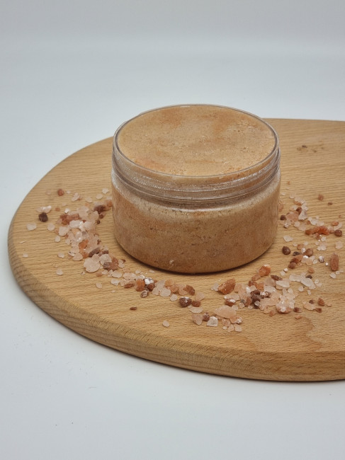 Скраб соленой натуральный "Клубника" 1кг Скраб соленой натуральный "Клубника" 1кг