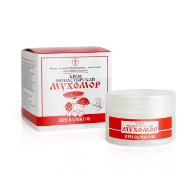 Крем мухомор "При варикозе" Монастырская аптека 50мл