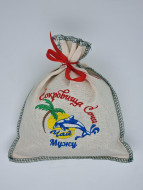 Чай черный в сувенирном мешке с вышивкой мужу 140гр Чай черный в сувенирном мешке с вышивкой мужу 140гр