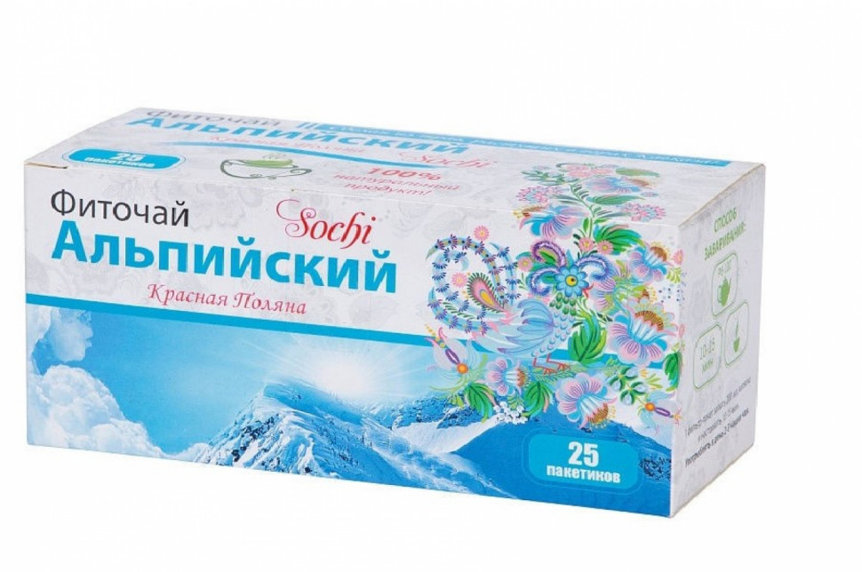Фиточай Медовея "Альпийский" фильтр пакеты 25шт