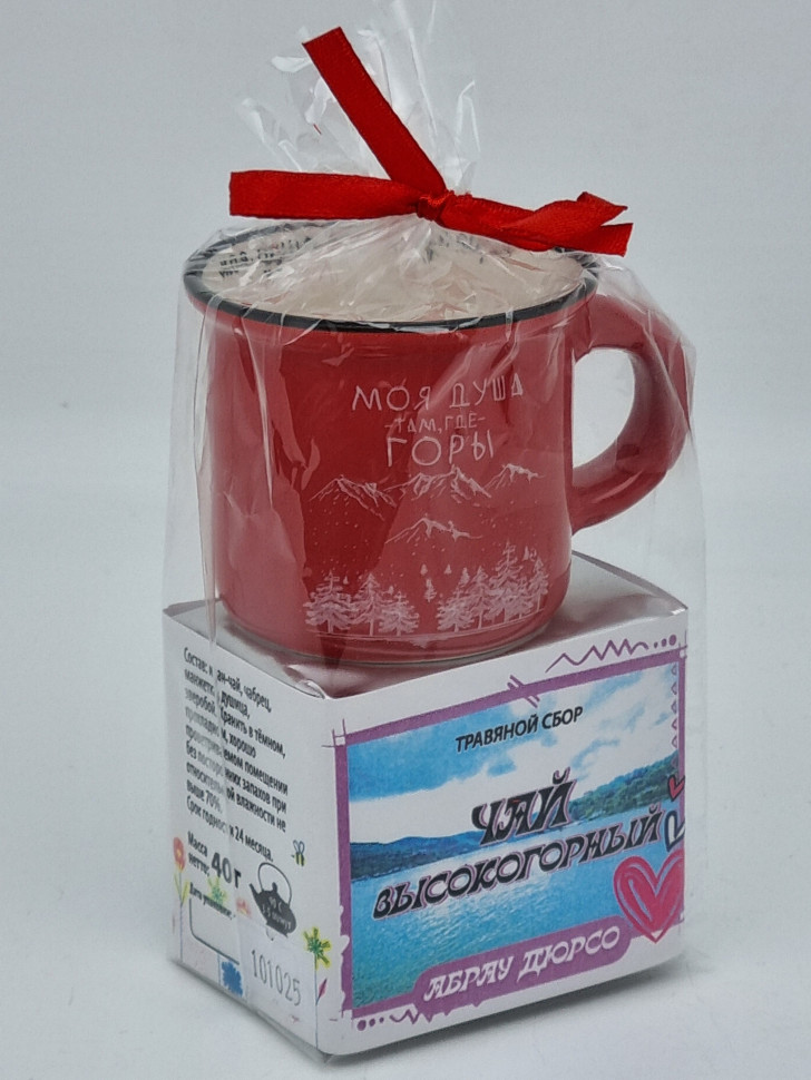 Краснополянский чай "Высокогорный" 40гр + кружка мини Абрау-Дюрсо
