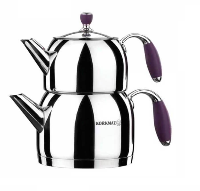 Набор чайников "FLORA VIOLET MAXI KORKMAZ" 1.1/2л