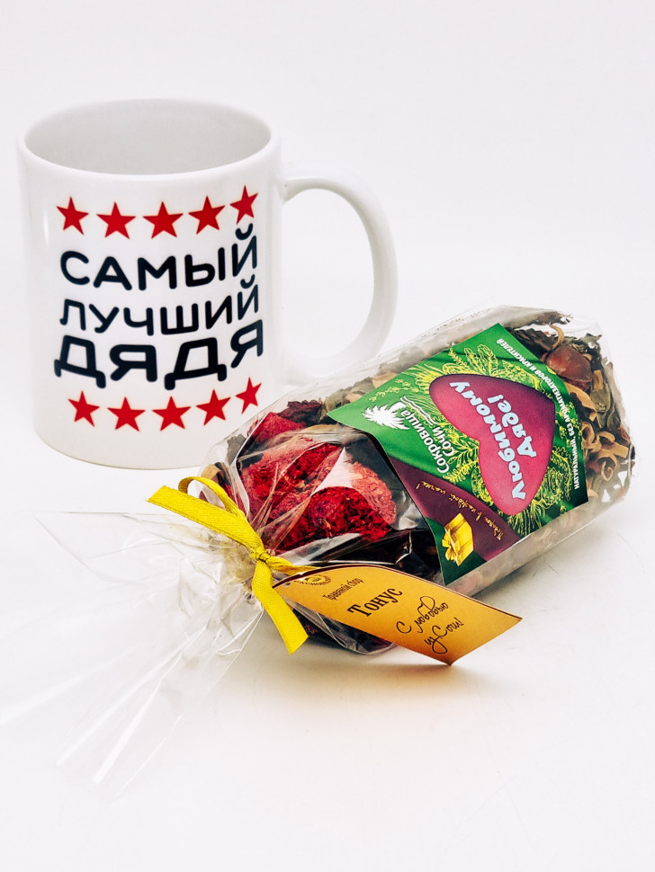 Подарочный набор дяде краснополянский чай Тонус ручной сбор 100гр в кружке 300мл