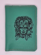 Обложка на паспорт натуральная кожа №5