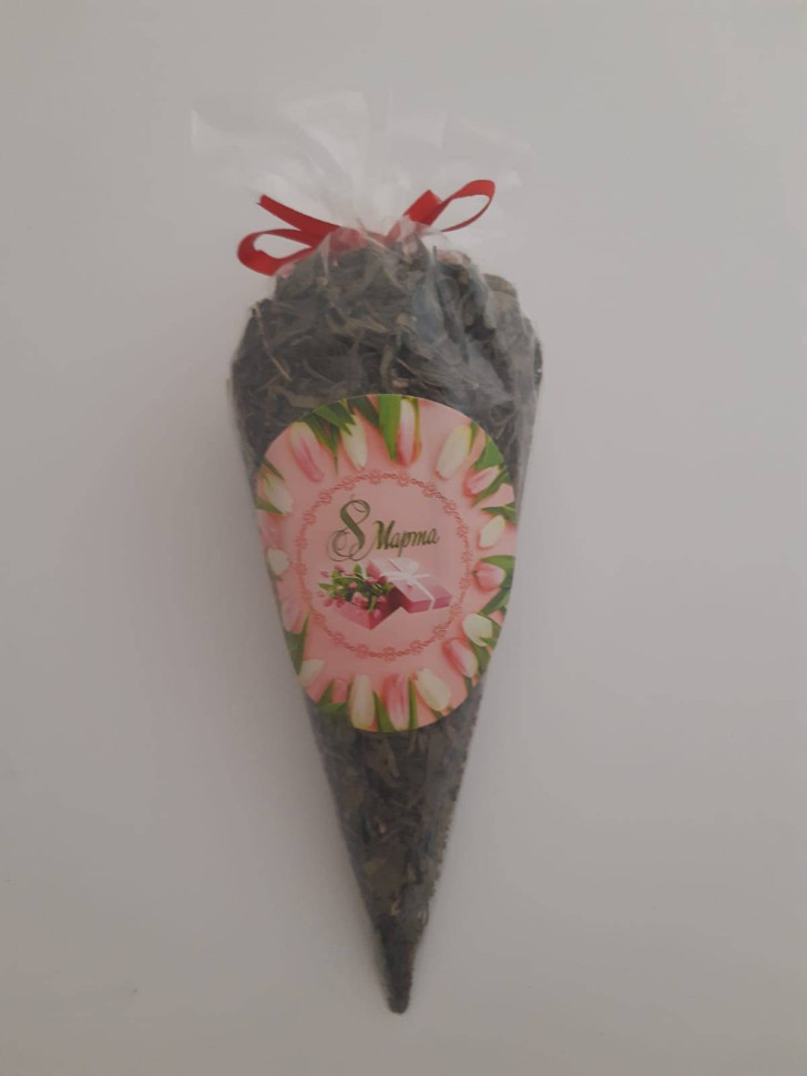 Смесь черный и зеленый чай "Клубника в шампанском" с 8 марта 100гр