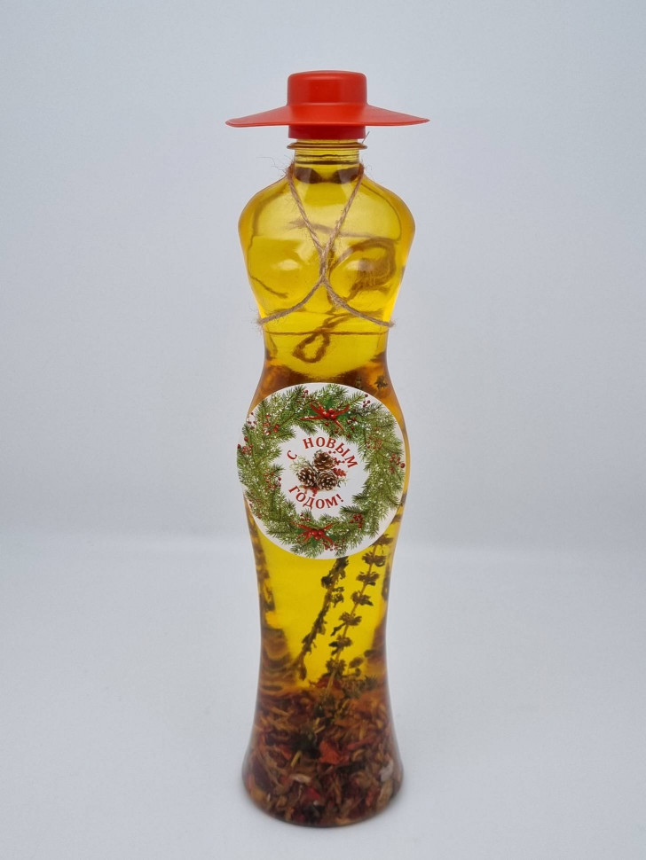Масло подсолнечное со специями 750мл с новым годом