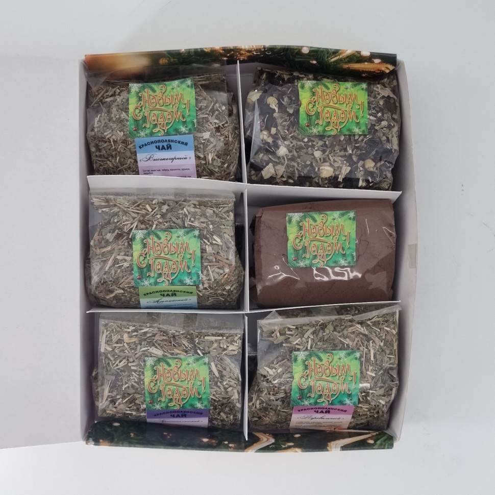 Ассорти Сочинского чая "Красная поляна" 165гр с новым годом