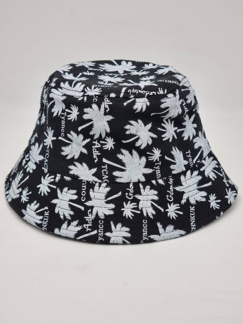 Панама в ассортименте 200  детская черная пальма