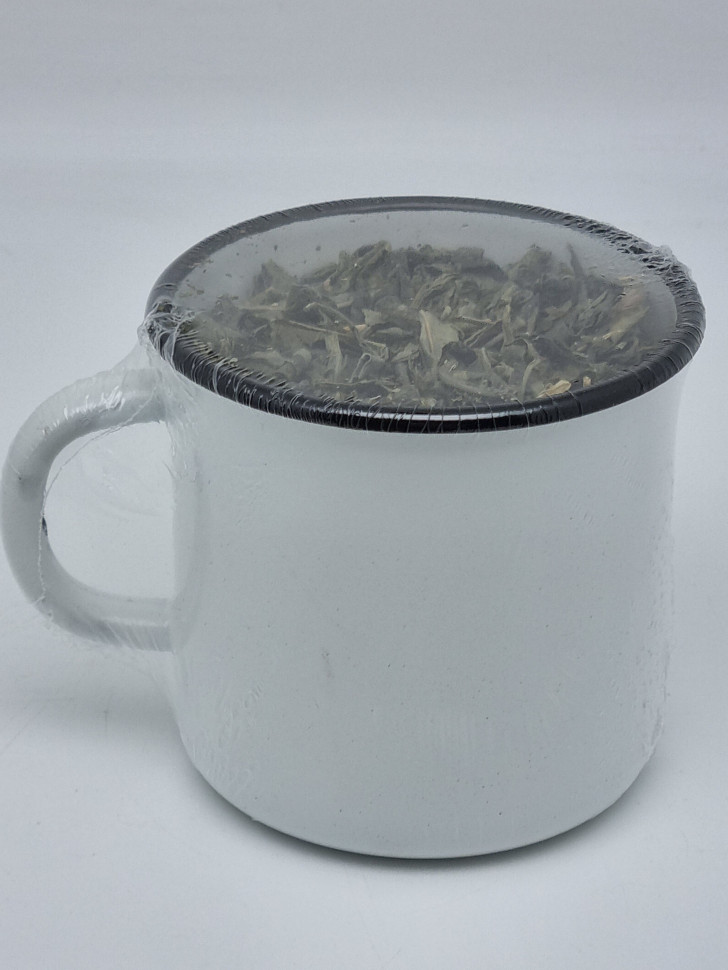 Зеленый чай 80гр в кружке из металла Это Адлер, детка