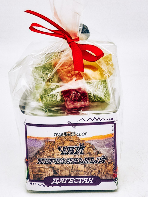 Краснополянский чай "Перевальный" 40гр +лукум 50гр Дагестан с магнитом