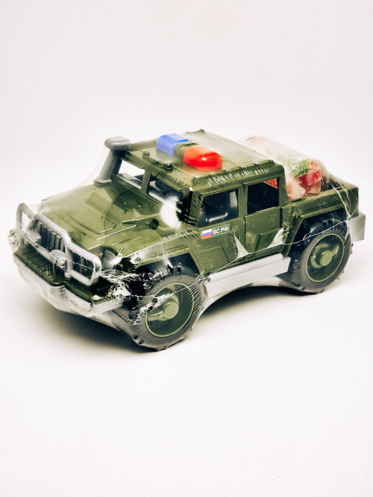 Пикап военный патрульный Защитник со сладостями рахат-лукум 125гр