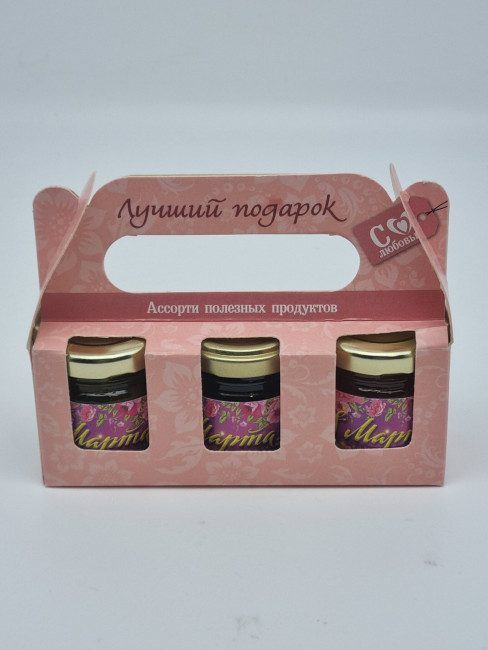 Набор Праздничный 3 варенья с 8 марта