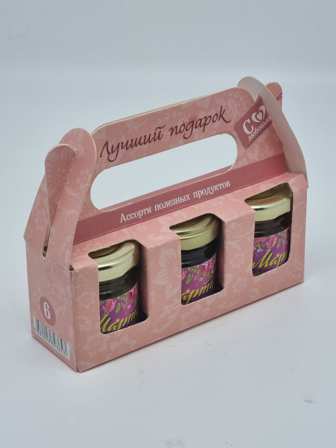 Набор Праздничный 3 варенья с 8 марта