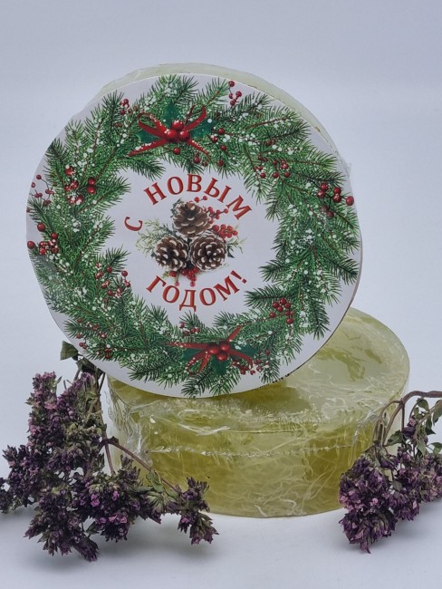 Мыло с люфой Золотая Мацеста "Бамбук" 100гр с новым годом Мыло с люфой Золотая Мацеста "Бамбук" 100гр с новым годом