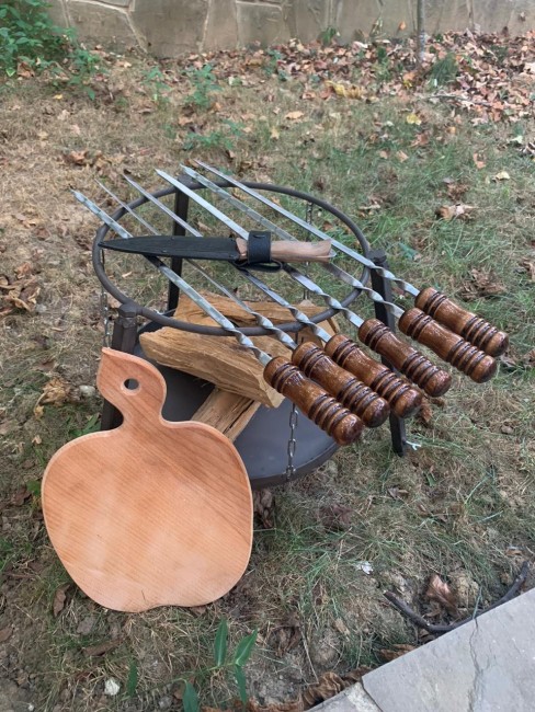 Сковорода из диска бороны комплект №6 50см Сковорода из диска бороны комплект №6 50см