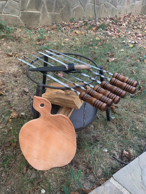 Сковорода из диска бороны комплект №6 50см Сковорода из диска бороны комплект №6 50см