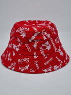 Панама в ассортименте 200  детская красная пальма