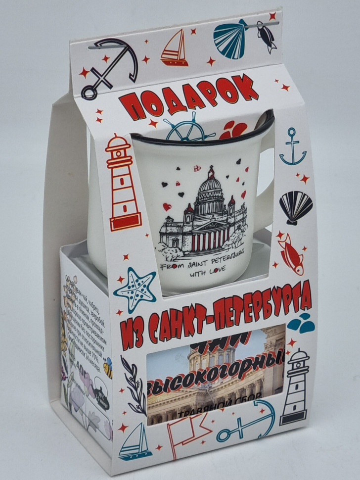 Краснополянский чай "Высокогорный" 40гр + кружка мини Санкт-Петербург