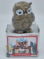 Чай черный ручной сбор 35гр с сувениром сова Краснодар