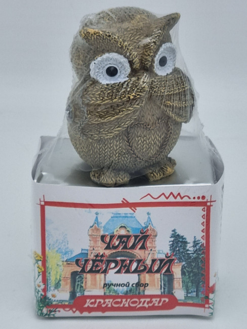 Чай черный ручной сбор 35гр с сувениром сова Краснодар