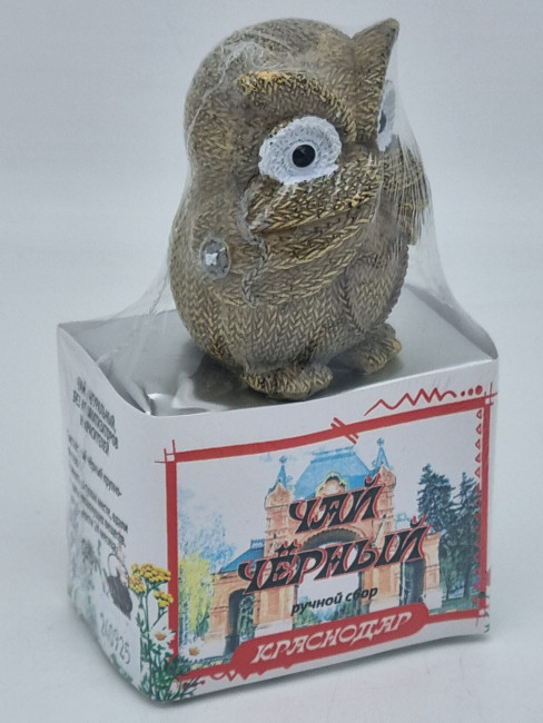 Чай черный ручной сбор 35гр с сувениром сова Краснодар