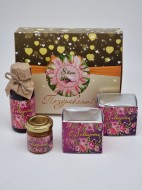 Набор 558 Праздничный чай черный, зеленый, мед горный бальзам для иммунитета с 8 марта