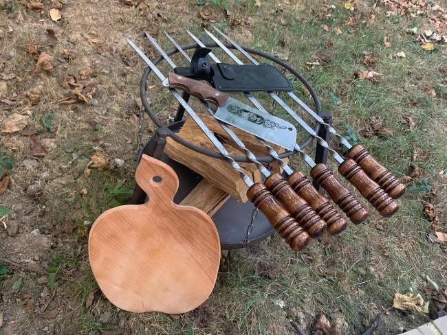 Сковорода из диска бороны комплект №7 50см Сковорода из диска бороны комплект №7 50см