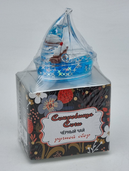 Чай черный ручной сбор 35гр с парусником глицериновым