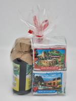 Набор чай черный р/с 35гр + чай зеленый р/с 40гр и бальзам Краснополянские травы Кисловодск