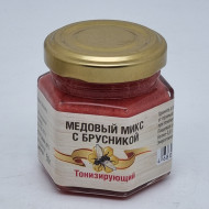 Мед микс брусника "Тонизируйся" 50гр