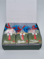 Подарочный набор с 23 февраля  3 вида чая 115гр и 3 вида сладости 300гр